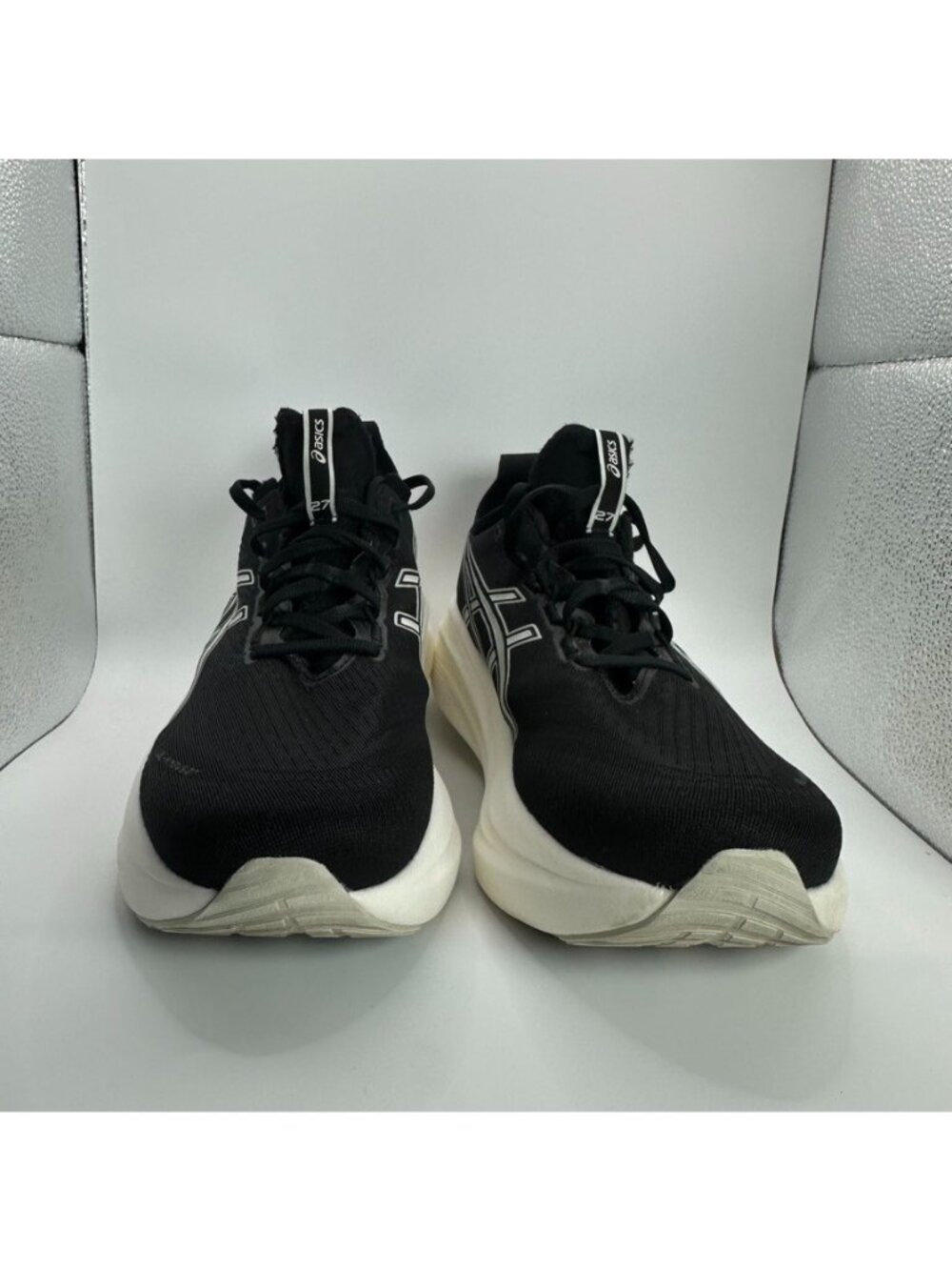 Asics Nimbus 27 Shoes Womens Size 11 Black Running Cushioned Trainer Gym - Picture 2 of 12